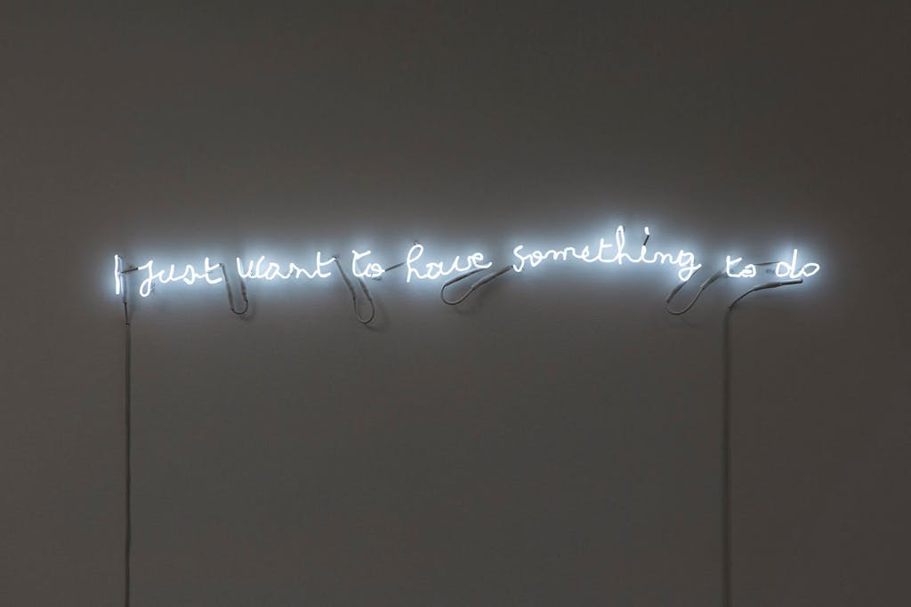 I just want to have something to do - © kamel mennour
