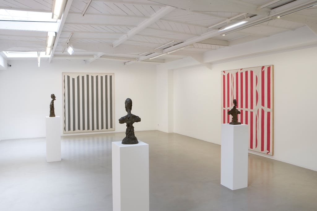 Daniel Buren & Alberto Giacometti. Œuvres contemporaines 1964-1966 - © Mennour