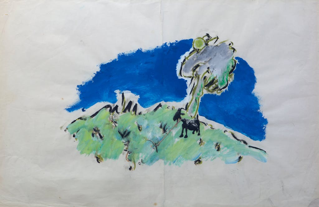 Martial Raysse
Prise, 1975
Oil pastel, acrylic paint and collage on paper
67 x 102 cm - © Mennour