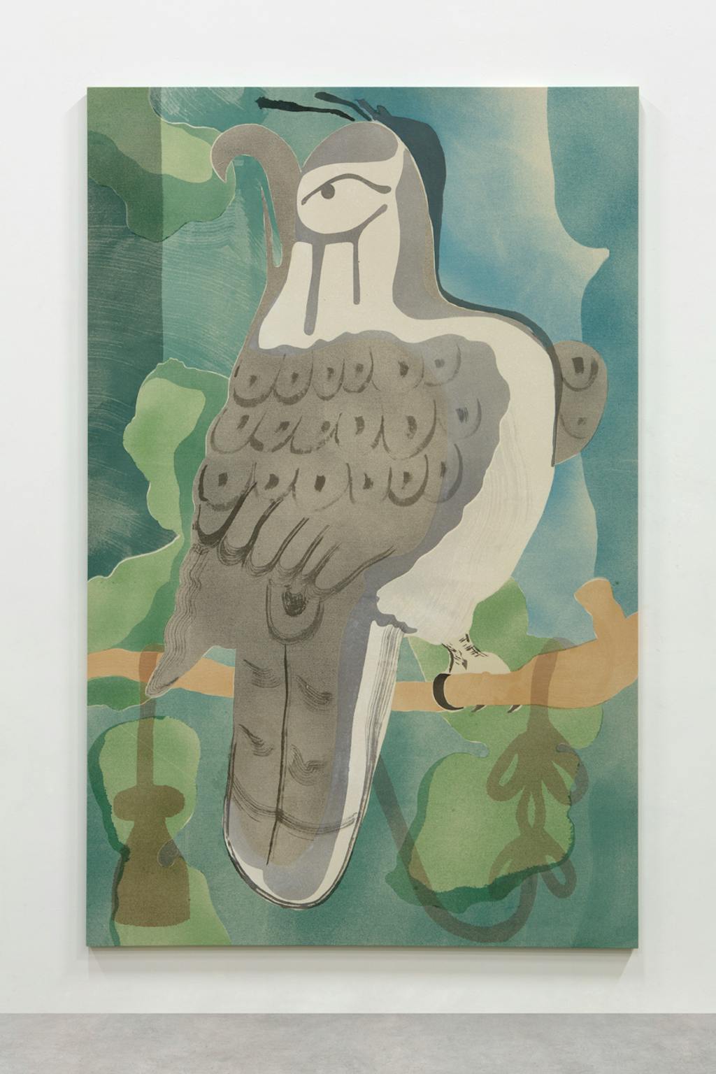 Greedy talisman Faucon (Taka) in a green environment - © kamel mennour
