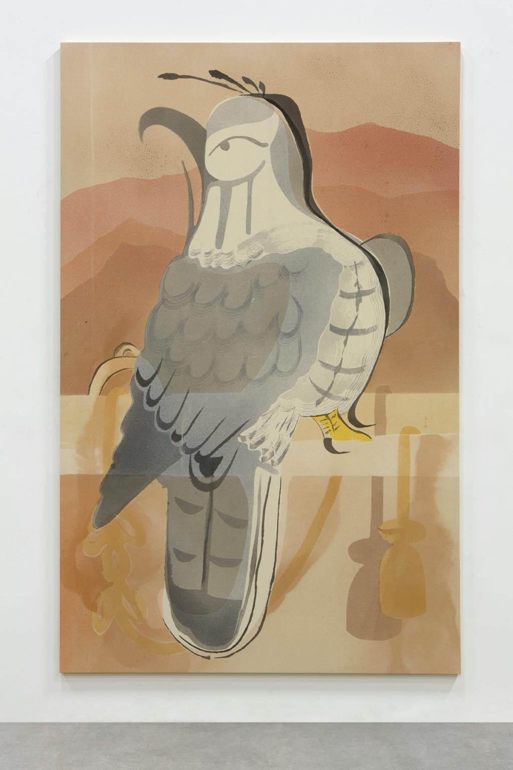 Greedy talisman Faucon (Taka) with red sunset - © kamel mennour