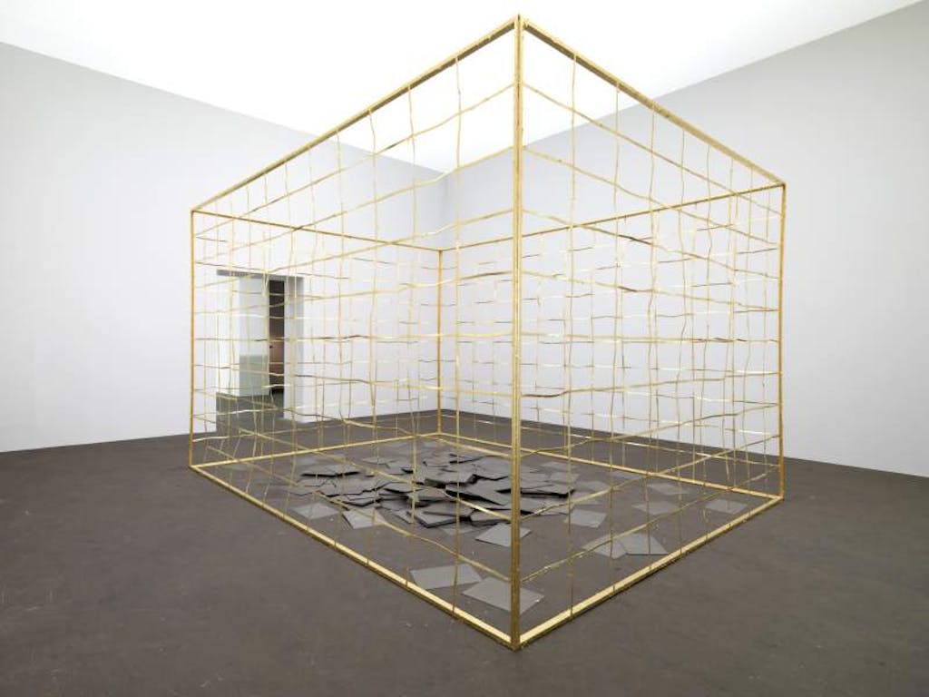 Installation view, Golden Cage, Art Unlimited, Art Basel - © kamel mennour