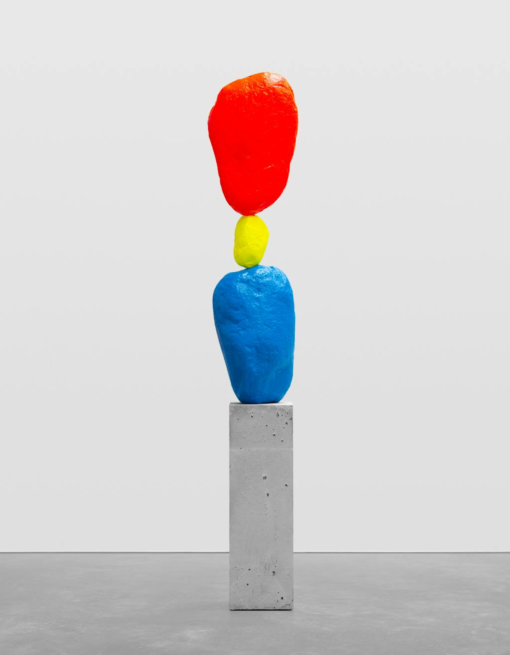blue yellow red mountain - © kamel mennour