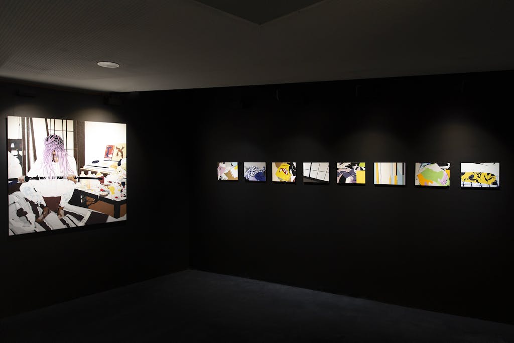 Exhibition view, Prix Sisley Beaux-Arts de Paris pour la Jeune Cr&eacute;ation, Paris - © Mennour