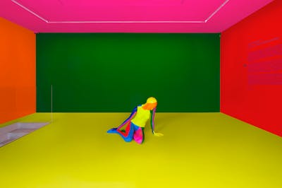 a rainbow . a nude . bright light . summer - © kamel mennour