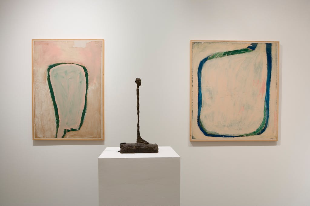 Daniel Buren & Alberto Giacometti Œuvres Contemporaines 1964-1966 - © Mennour