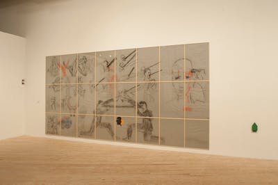 Installation view of works by Gina Pane in Parallel Practices: Joan Jonas & Gina Pane at the Contemporary Arts Museum Houston. Photo: Paul Hester - © Mennour